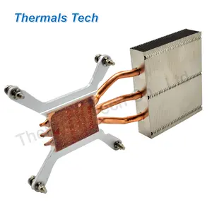 Dissipatore di calore di raffreddamento dell'aletta di alluminio del Computer con il tubo di calore per il dispositivo di raffreddamento della CPU del desktop