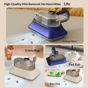 Aspirateur sans fil à ultrasons pour éliminer les acariens avec une grande aspiration, design portable, commande par <span class=keywords><strong>bouton</strong></span> tactile pour un usage domestique sur les lits - Product Image 3