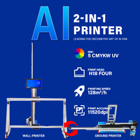 BK-UV128T de nouvelles idées pour le fabricant de machine d'impression de décalcomanie de mur de petite entreprise