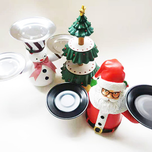 Be Merry Christmas <b>Tree</b> <b>Stand</b> 3 Tier Snack Bowl Rack Durable Cartoon Style For Christmas Decorations - Product Image 3