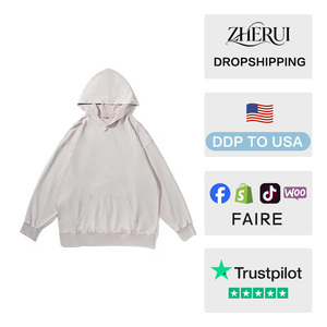 เสื้อฮู้ดดี้โอเวอร์ไซส์ผ้าคอตตอนหนานุ่มสำหรับขายส่งจากโรงงาน - Product Image 2