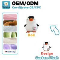 Fabricant de jouets en peluche personnalisés, mascotte pingouin en peluche sur mesure, personnalisation approfondie, cadeaux pour événements sportifs, marchandises, CPC CE ODM OEM