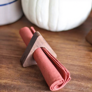 Anillo para Servilletas de Madera de Lujo, Clásico, Hecho a Mano, Duradero, Ecológico, 2.5cm, Decoración para Mesa de Comedor, Accesorios Premium para Bodas, Tradebyd - Product Image 1