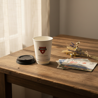 Gobelets en papier de haute qualité pour café, jus et autres boissons, avec logo personnalisé, gobelets en papier à paroi simple, emballages en papier