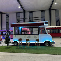 Chariot de vente ambulant personnalisable avec friteuse intégrée, couleur personnalisée, remorque alimentaire électrique, camion de restauration chinois