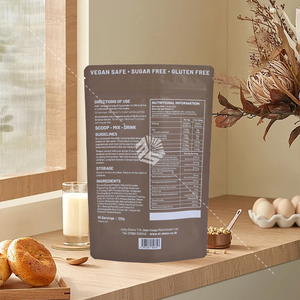 Tùy chỉnh in đứng lên túi thực phẩm cấp PE túi nhựa với cửa sổ sạch dây kéo cà phê Snack bao bì túi lưu trữ nhiều màu - Product Image 1