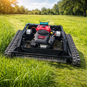 Tondeuse à gazon industrielle télécommandée sans fil, robotise, sur chenilles tout-<span class=keywords><strong>terrain</strong></span>, radiocommandée - Product Image 1