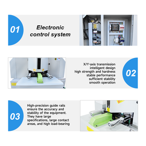 Machine à découper l'aluminium JUNDE rapide et efficace de 5,9 kW à double lame, 45 degrés, avec protection d'angle - Product Image 4