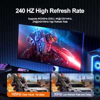 HDTV 4K Câble 2.0 Double pour HDMI Fibre Optique PVC Aluminium Shell LinkJun A282-2 pour HDMI Câble Ensemble pour Moniteur Amplifier DVD