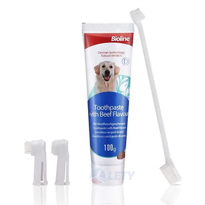 Shopee中国供应商消除口臭宠物牙膏和牙刷套装 - Product Image 1