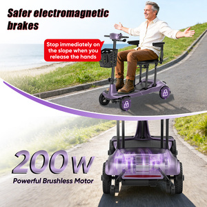 Scooter de Viaje Ultraligero de Fibra de Carbono Premium, 12.5 kg, Alto Rendimiento en Subidas, <span class=keywords><strong>para</strong></span> <span class=keywords><strong>Personas</strong></span> <span class=keywords><strong>Mayores</strong></span>, Actividades al Aire Libre - Product Image 6