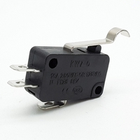 Microinterruptor de Respuesta Rápida RL6-1, Baja Fuerza de Operación, 16A/250V, IP18, Conexión Rápida para Aplicaciones Industriales y Automotrices