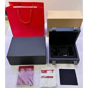 High-Quality <b>Black</b> Watch Presentation <b>Box</b> with Custom Logo, Elegant Luxury Heritage Designer Watch Display Case - Product Image 4