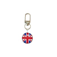 Porte-clés personnalisé en gros avec logo, cadeau promotionnel, porte-clés en métal avec drapeau national