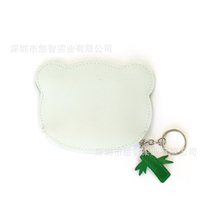 Cute Cartoon <b>Coin</b> Purse, PU Leather Panda Smiley Face <b>Coin</b> Holder, Earphone Storage <b>Bag</b>, Creative Gift Customization - Product Image 2