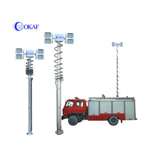 <span class=keywords><strong>Camion</strong></span> <span class=keywords><strong>de</strong></span> <span class=keywords><strong>pompier</strong></span> pour véhicule Éclairage d'urgence Mât <span class=keywords><strong>de</strong></span> lumière télescopique pneumatique Tour d'éclairage mobile - Product Image 1