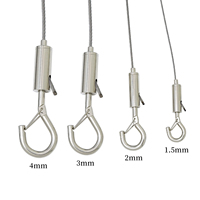 Kits de suspension de câbles fabriqués en usine pour lampes de plafond réglables, avec colliers de serrage standard et à crochet