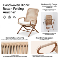 Fauteuil à bascule portable en rotin Meiqi, moderne, résistant aux intempéries, pour cour, patio, balcon, jardin, salon, détente