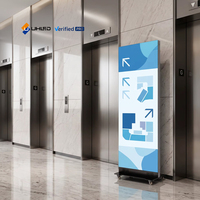 Afficheur LED pliable d'intérieur UHLED P1.86, ultra fin, léger et portable pour la publicité en magasin de détail