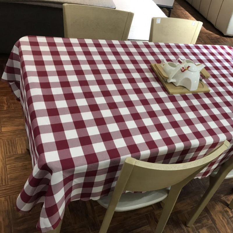 [Early bird special offer: Maroon with white checkered pattern]