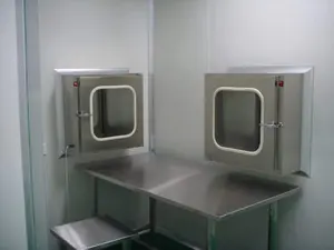 Cleanroom Equipment Laminar Air Flow Pass Through Box With Air Shower