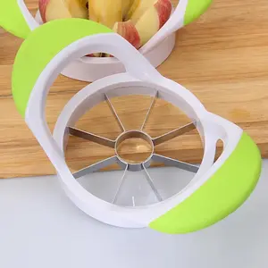 Cortador de manzanas multifuncional de acero inoxidable con 8 cuchillas afiladas Utensilio portátil Cortador de manzanas