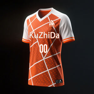 Uniformes de Fútbol de Alta Calidad para Entrenamiento Deportivo para Adultos, Camiseta de Equipo de Fútbol con Tela de Malla, Técnica de Corte Automatizado por Sublimación - Product Image 1