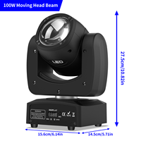 100W RGBW 4 in1 LED lumière principale mobile DMX contrôle scène faisceau lumière DMX pour DJ Disco Club fête danse mariage barre noël
