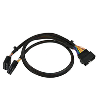 Cable Divisor OBD2 en Y J1962 de 16 Pines, Arnés de Diagnóstico Macho a Doble Hembra, Herramienta de Escaneo ECU, Extensión de Interfaz de Vehículo