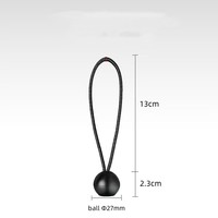 Cordon élastique haute résistance BBC-4 pouces 4 mm avec boule de 27 mm, longueur personnalisée, multifonction