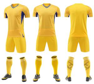 طقم قميص كرة قدم للرجال عالي الجودة سريع الجفاف، زي رياضي بالجملة للفرق والأندية، متوفر للتسليم السريع - Product Image 3