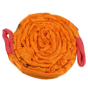 Sangles de levage flexibles en polyester 8 mm, type œil-œil, pour la levée par grue et le transport en quai - Product Image 3