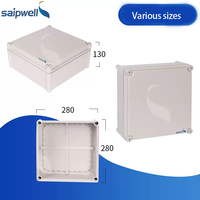 Boîtier électronique en plastique ABS PC, boîte de jonction électrique étanche IP66 pour extérieur, boîtier électronique en plastique