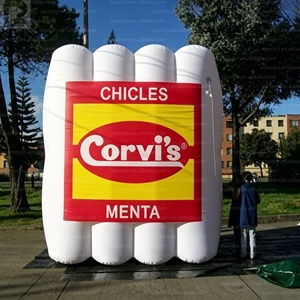 Modèle géant gonflable personnalisé avec logo pour paquet de <span class=keywords><strong>chewing</strong></span>-<span class=keywords><strong>gum</strong></span>, emballage de collation, promotion de marque de confiserie/alimentaire, présentoir de magasin de détail - Product Image 2