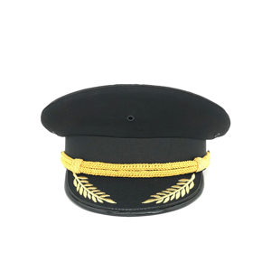 Gorra <span class=keywords><strong>de</strong></span> Piloto <span class=keywords><strong>de</strong></span> Diseño Nuevo para Oficial <span class=keywords><strong>de</strong></span> Negocios, con Diseño en Relieve, Material <span class=keywords><strong>de</strong></span> Poliéster/Viscosa y Insignia Metálica - Product Image 6