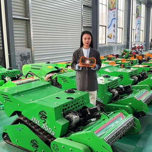 เครื่องตัดหญ้าบังคับวิทยุแบบ Heavy Duty ระยะควบคุม 100 เมตร ความกว้างการทำงาน 80 ซม. สำหรับงานตัดหญ้าและพุ่มไม้ DIY และอุตสาหกรรม - Product Image 5