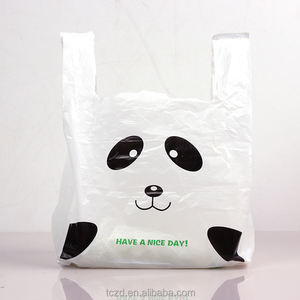 Bolsa de chaleco de plástico portátil personalizada al por mayor embalaje para llevar PBAT <span class=keywords><strong>PE</strong></span> personalizado para supermercado bolsa de camiseta universal en blanco - Product Image 4