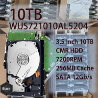Disques durs Cloud HDD Server Center WUS721010AL5204 10TB 7200RPM 256MB Cache SATA 12Gb/s 3.5 pouces Enterprise CMR Actuator Storage