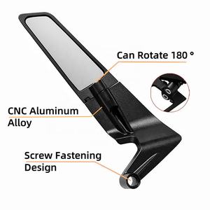 Rétroviseur de <span class=keywords><strong>moto</strong></span> de haute qualité avec 180 °   Rétroviseur à haute visibilité avec fixation par vis en alliage d'aluminium CNC rotatif - Product Image 2