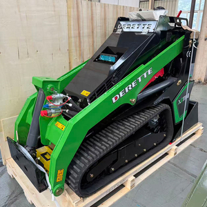 ผู้ผลิตเครื่องจักร Derette XC1100 มินิสกิดสเตียร์ เครื่องยนต์มาตรฐาน CE EPA รถตีนตะขาบขนาดเล็ก ขับเคลื่อนล้อหน้า - Product Image 1