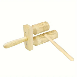 เครื่องดนตรีไม้บังจีแบบขายส่ง ท่อเสียงคู่ เสียงสองโทน เครื่องเคาะจังหวะสำหรับเด็ก ฝึกสอนดนตรี - Product Image 2