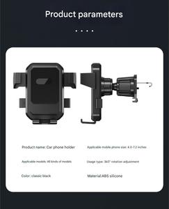 Giá nhà máy, giá rẻ, giá đỡ điện thoại ô tô xoay đa chiều, giá đỡ điện thoại thông minh, giá đỡ điện thoại di động 4.7-6.7 inch - Product Image 5