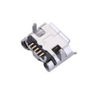 Connecteur micro USB 5 broches corne de type B bord bouclé connecteur femelle avant et arrière Smd pour la charge de téléphone portable
