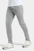 Pantalon en jean délavé coupe slim taille mi-haute pour homme, style décontracté vintage basique, coupe droite et ajustée, idéal pour l'été – Personnalisation OEM
