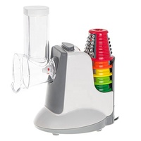 Trancheuse manuelle électrique multifonctionnelle pour légumes, mandoline, déchiqueteuse, 5 lames intérieures réglables, râpe domestique