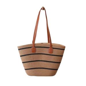 Bolso de mano informal abierto de gran capacidad para mujer, forro de poliéster, diseño ecológico para viajes en la <span class=keywords><strong>playa</strong></span> - Product Image 1