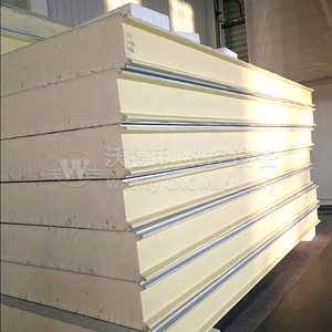 เครื่องทำแผ่นแซนวิช WADLEY Eps อุปกรณ์ก่อสร้างสำหรับขาย สายการผลิตกระเบื้องเหล็ก รับประกัน 2 ปี น้ำหนัก 65000 กก. - Product Image 6