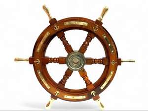 Roues nautiques de super qualité avec des roues nautiques faites à la main en bois massif de style antique à vendre par les exportateurs - Product Image 2