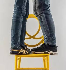 Chaise de banquet d'hôtel Tiffany en plastique blanc et or, empilable, moderne, luxueuse et économique - Product Image 6