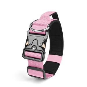 Sturdy High End Heavy-Duty Nylon Dog <b>Collars</b> with Print Pattern Extra Wide Padded Stainless Steel Buckle Customizable Color - Product Image 2